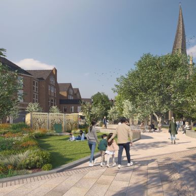 Transformation of Rykneld Square set to begin