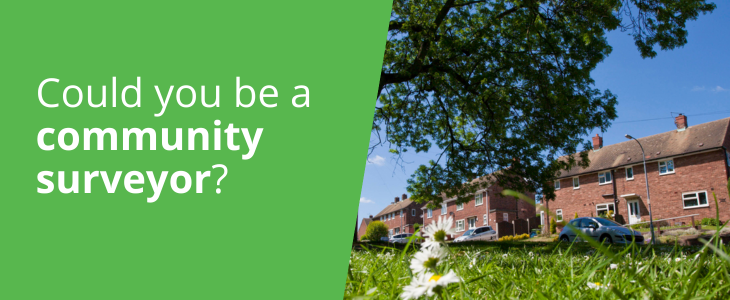 Link to 'Community surveyor training with Keep Britain Tidy' page