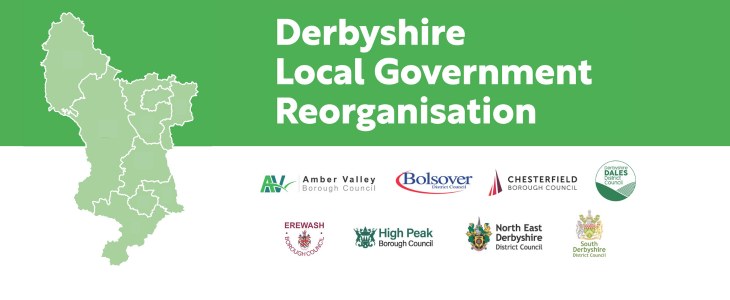 Link to 'The future of councils in Derbyshire' page