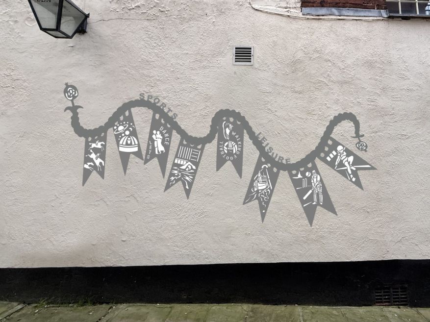 Artists impression of the sports sculpture in the Shambles 