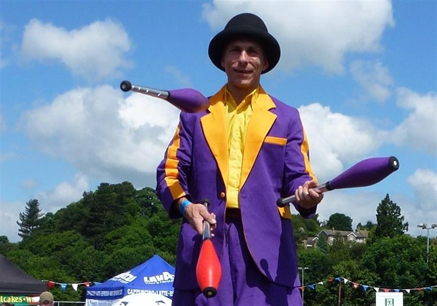 Circus Entertainer Juggling