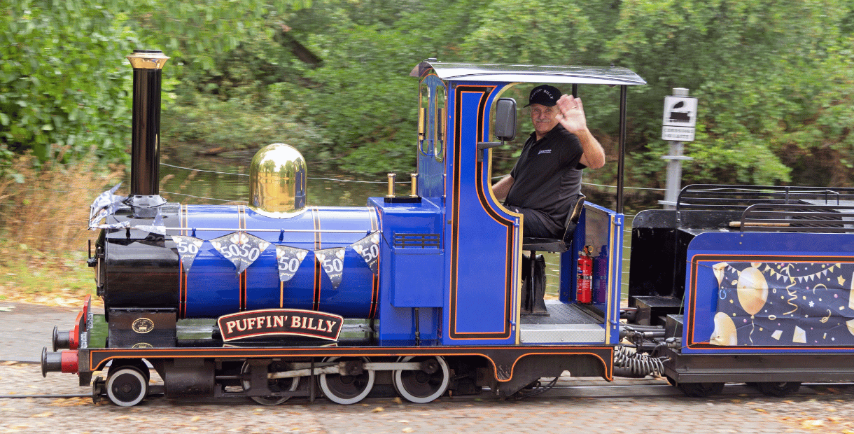 Puffin Billy in Queen's Park 