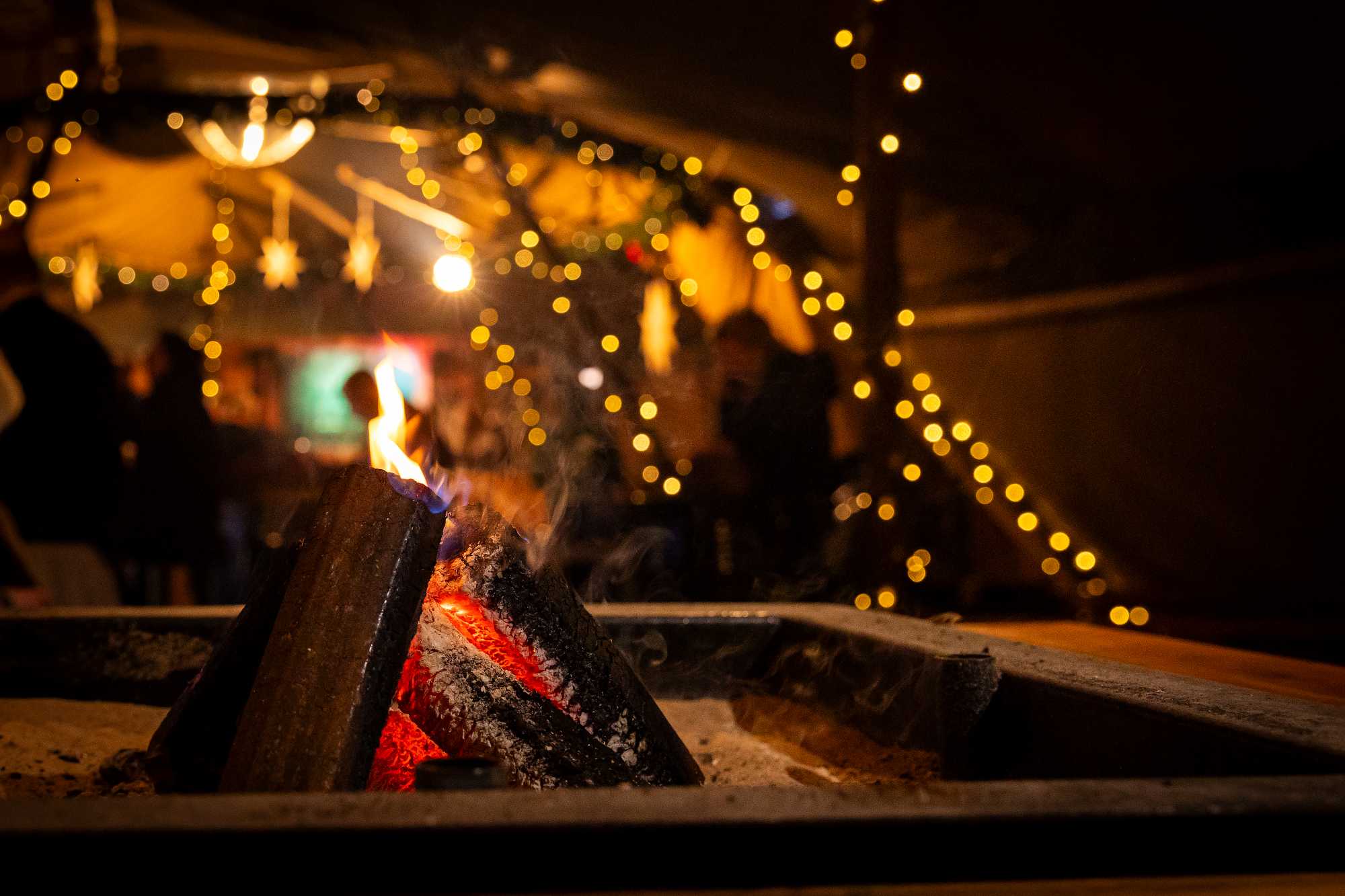 Tipi fire pit