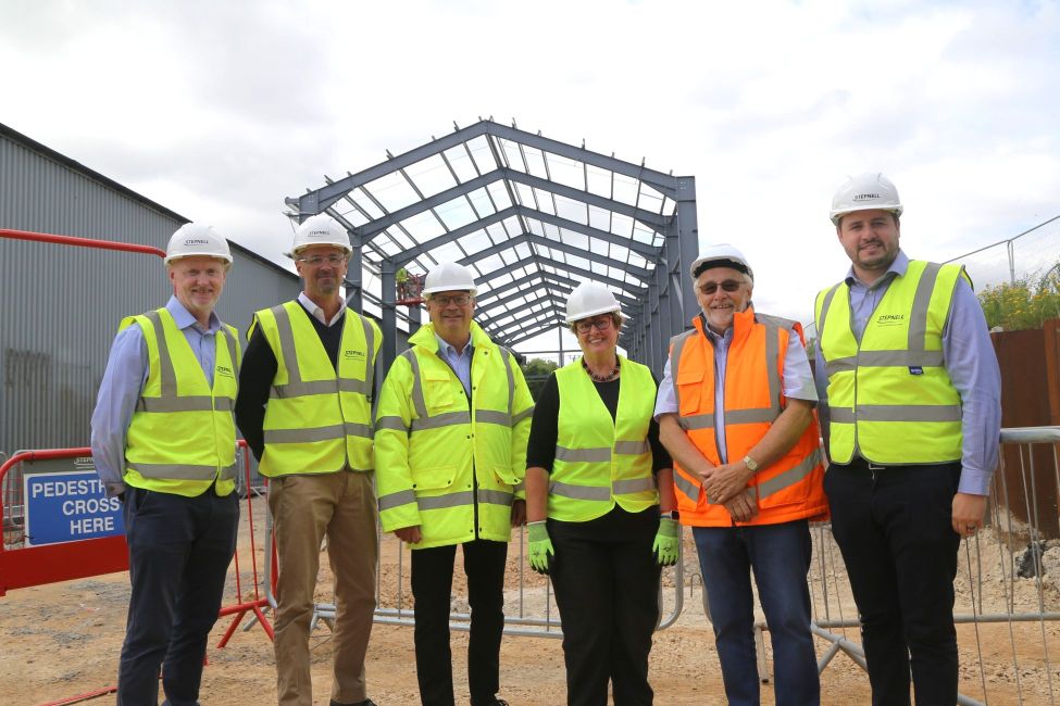 Representatives from Stepnell, Chesterfield Borough Council, Staveley Town Deal, East Midlands Combined County Authority and Barrow Hill Roundhouse during a recent site visit.