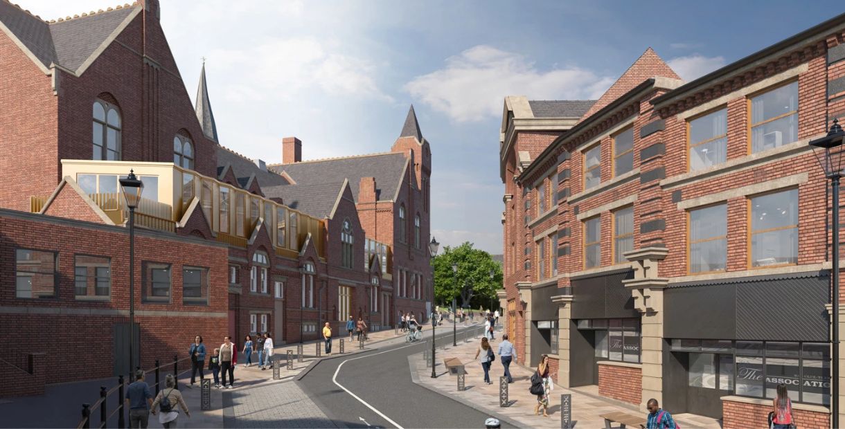 Artists impression of 1435 and Corporation Street