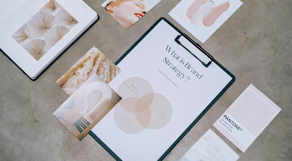 Branding strategy stock image
